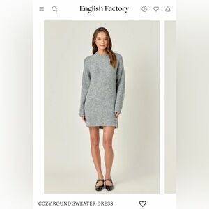 English Factory Cozy Round Sweater Dress